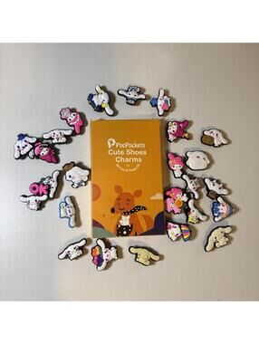 PocPockets Sanrio Cinnamoroll Shoe Charms Shoes Accessories New 25 Pieces Croc